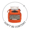 Don't Be Content logo